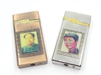 2 CHINESE MAO ZEDONG LIGHTERS