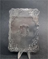 VICTORIAN STERLING SILVER CARD CASE