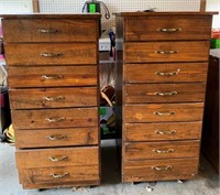 2pcs- 2ft x4ft chest of drawers on wheels