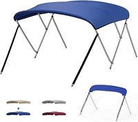 kemimoto 3 Bow Bimini Top with Rear Support Pole