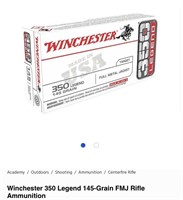Winchester 350 Legend 145-Grain FMJ Rifle