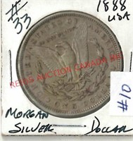 AMERICAN 1888 MORGAN SILVER DOLLAR