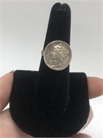 1934 mercury dime ring