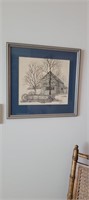 1987 Donna Kelsey signed sketch-BARN