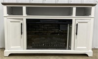 (CX)HomeDecorators 52" Electric Fireplace/TV Stand