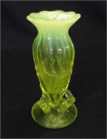 Vaseline Opal Twigs vase