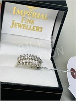 925 silver & CZ ring by Imperial- size 7