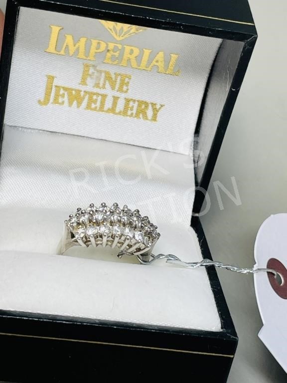 925 silver & CZ ring by Imperial - size 7