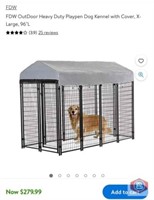 FDW Outdoor Heavy Duty Playpen Dog Kennel with
