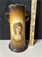 Antique Ioga Warwick A-17 Portrait Vase