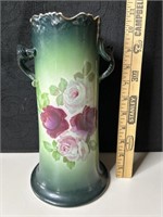 Antique Ioga Warwick F-2 Roses Vase