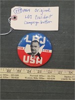 1964 original LBJ presidential campaign button