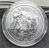 2013 Canada 1 Troy Oz. Silver $5 Bison BU