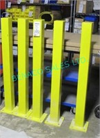 5X, 4' x 4" YELLOW WAREHOUSE SAFETY POSTS