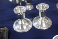 STERLING WEIGHTED CANDLE HOLDERS