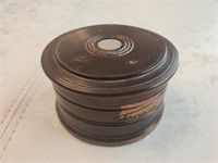 Estate lot of wooden coasters and holder