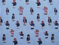 Ralph Lauren Polo Bear Top Bed Sheet 97" long 78"