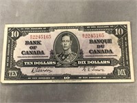 1937 CANADIAN $10 BILL