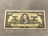 1937 CANADIAN $20 BILL