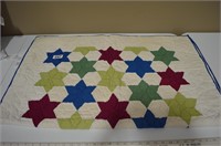 Cotton Primative Stars (crib) quilt