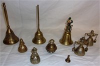 Brass bells lot.