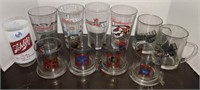 Lot w/ Vtg Beer Glasses incl Budweiser Air Force,