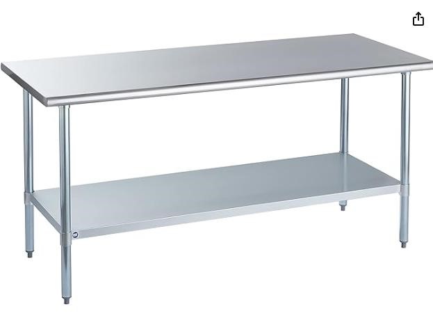 ROCKPOINT NSF Commercial Kitchen Adjustable Table