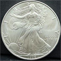 1996 silver eagle coin