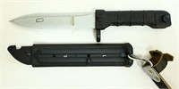 Black handle knife w/ sheath