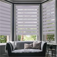 LUCKUP Horizontal Window Shade Blind Zebra Dual