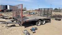 14' Tandem Axle Trailer W/ Ramps