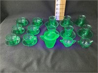 27 Pcs. of Akro Agate/Uranium Child’s Dishes,