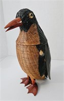 Shanghai Handcrafts Wicker Penguin Glass Eyes