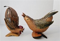 Shanghai Handcrafts Wicker Bird & Rooster
