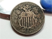 OF) 1868 us shield nickel