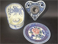 Delft Inkwell, Japan Imari Plate, Ardco Japan