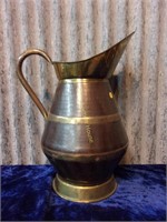 Hammered Copper and Brass Jug