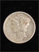 Vintage 1944 Mercury Silver Dime