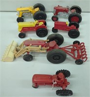 6 Plastic "GAY" Tractors Larger in Scale