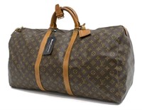 LOUIS VUITTON 'KEEPALL 60' MONOGRAM DUFFLE BAG