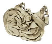 YVES SAINT LAURENT 'NADJA' LEATHER ROSE PETAL BAG