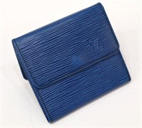 LOUIS VUITTON ELISE BLUE EPI LEATHER WALLET