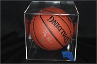 George shinn autographed basketball jsa