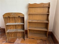 Wood Shelf and Faux Wood Shelf Piece 
(LOCATED