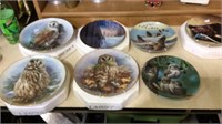Decorative wall plates, miscellaneous lot of 11,