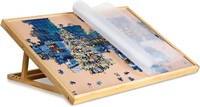 Becko Adjustable Wooden Puzzle Board with A Cover