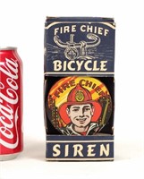 Fire Chief Bicycle Siren In Original Box