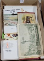 FLAT OF ASSORTED VTG. PAPER COLLECTIBLES
