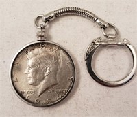 1964 Kennedy 1/2 Dollar Key Fob