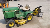 John Deere 316 Garden Tractor Mower & Tiller*